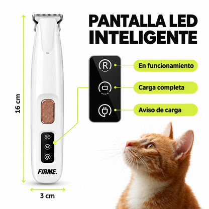 Recortadora para el cuidado del pelaje de gatos