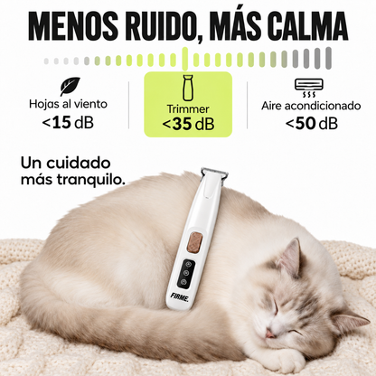 Recortadora para el cuidado del pelaje de gatos