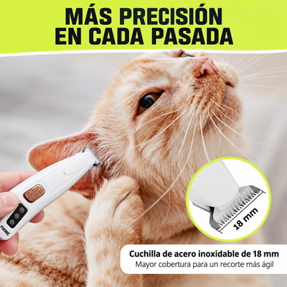 Recortadora para el cuidado del pelaje de gatos