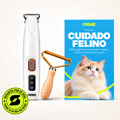 Recortadora para el cuidado del pelaje de gatos