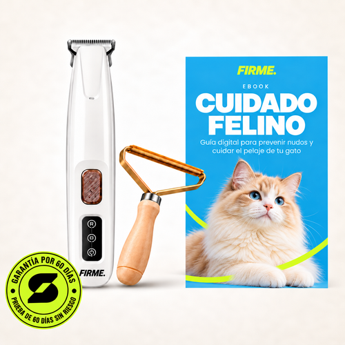 Recortadora para el cuidado del pelaje de gatos